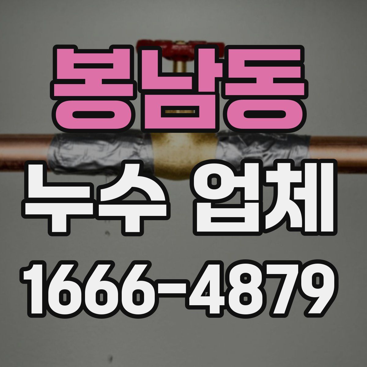 봉남동 누수 업체