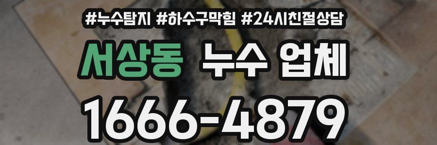 서상동 누수 업체