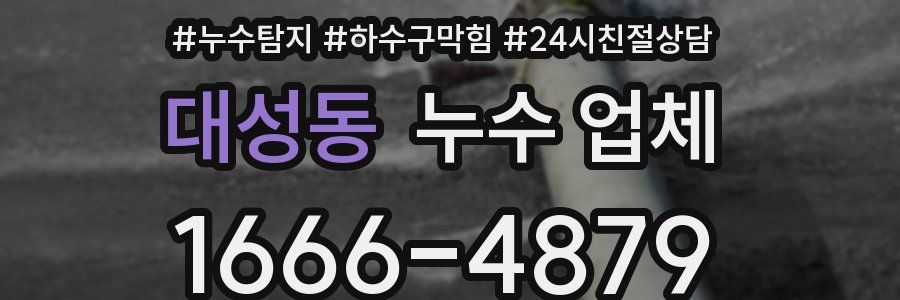 대성동 누수 업체