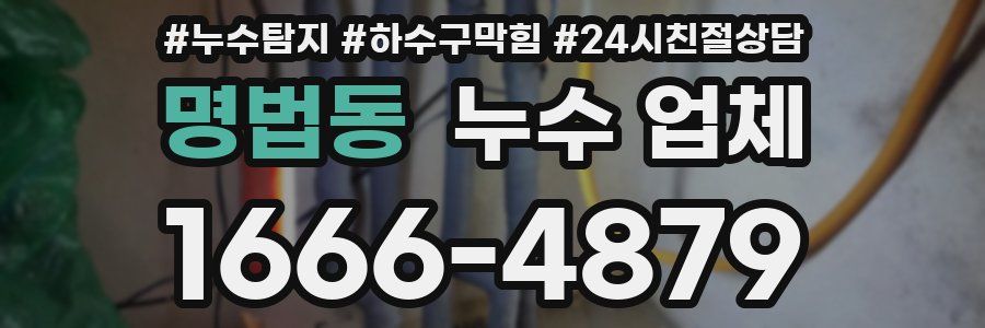 명법동 누수 업체