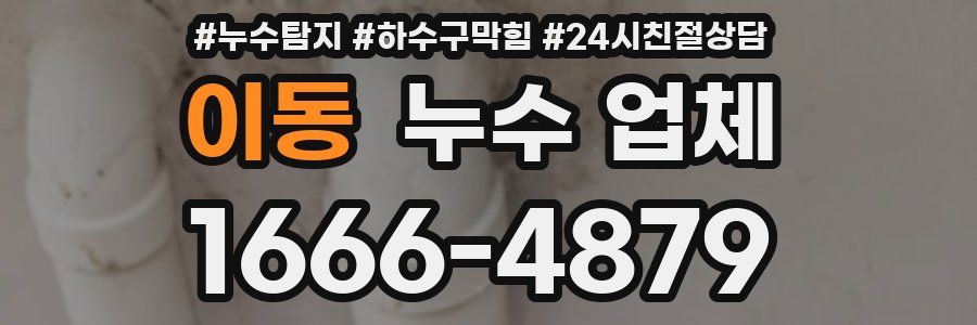 이동 누수 업체