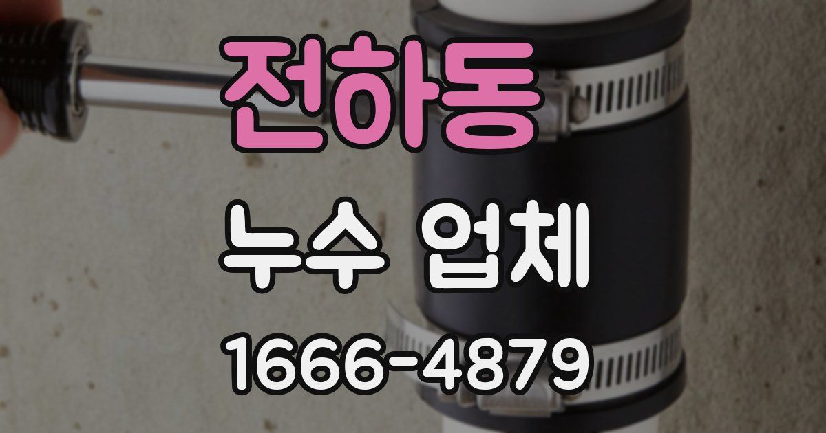 전하동 누수 업체