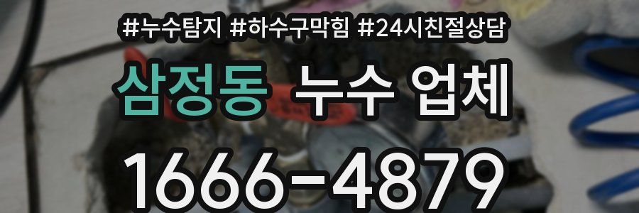 삼정동 누수 업체