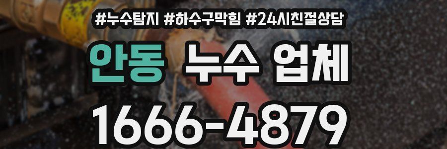 안동 누수 업체
