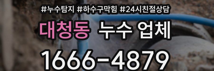 대청동 누수 업체