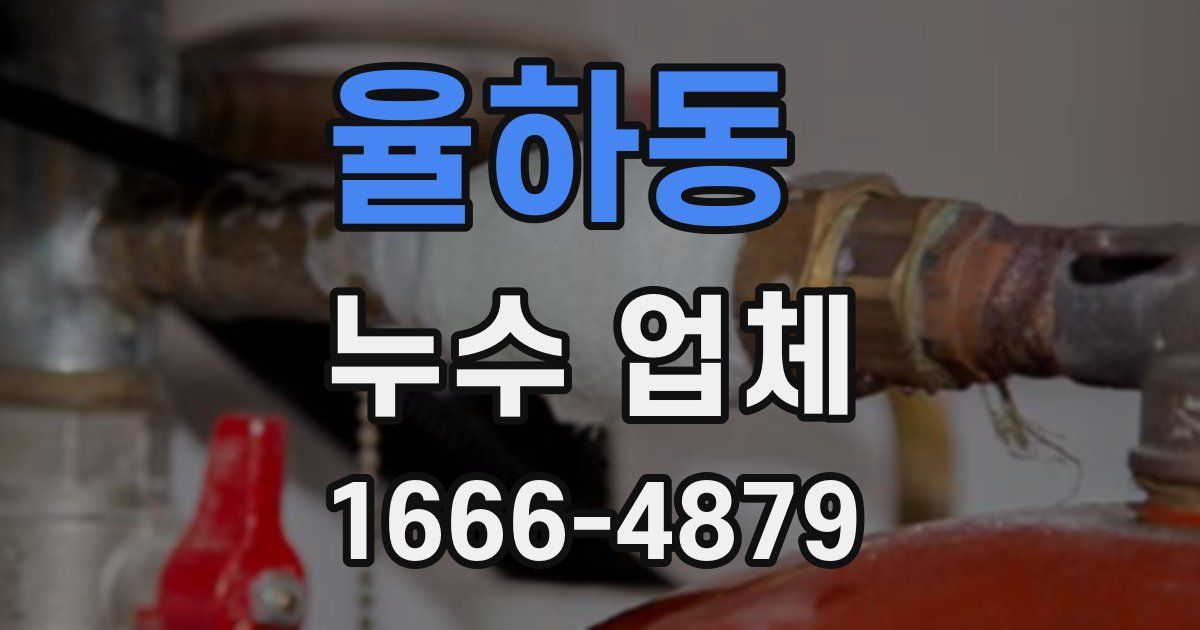 율하동 누수 업체