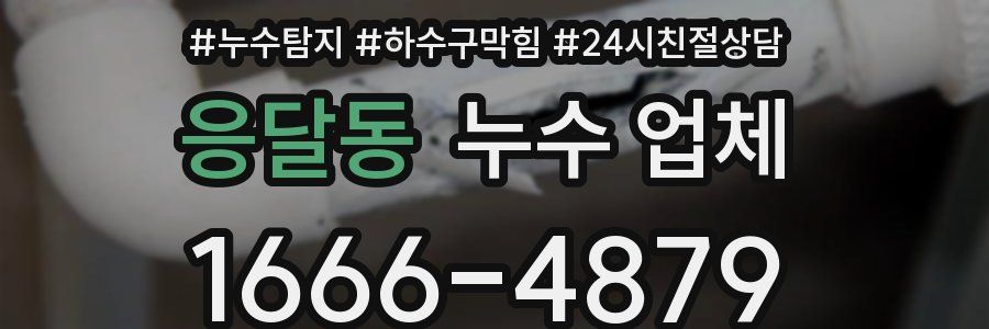 응달동 누수 업체