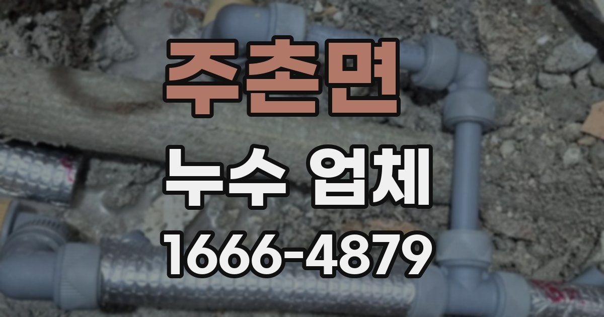 주촌면 누수 업체