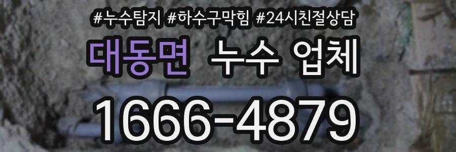 대동면 누수 업체