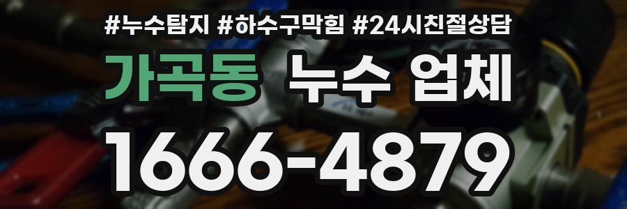 가곡동 누수 업체