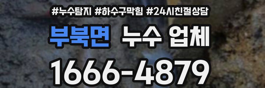 부북면 누수 업체