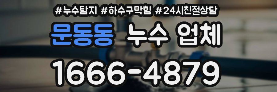 문동동 누수 업체