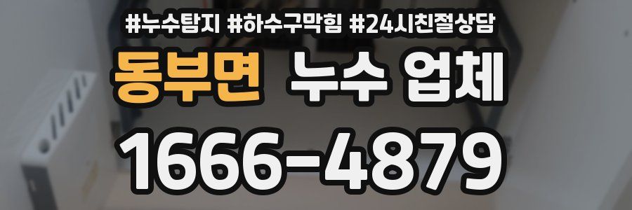 동부면 누수 업체