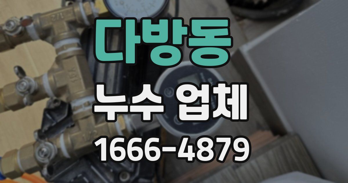 다방동 누수 업체