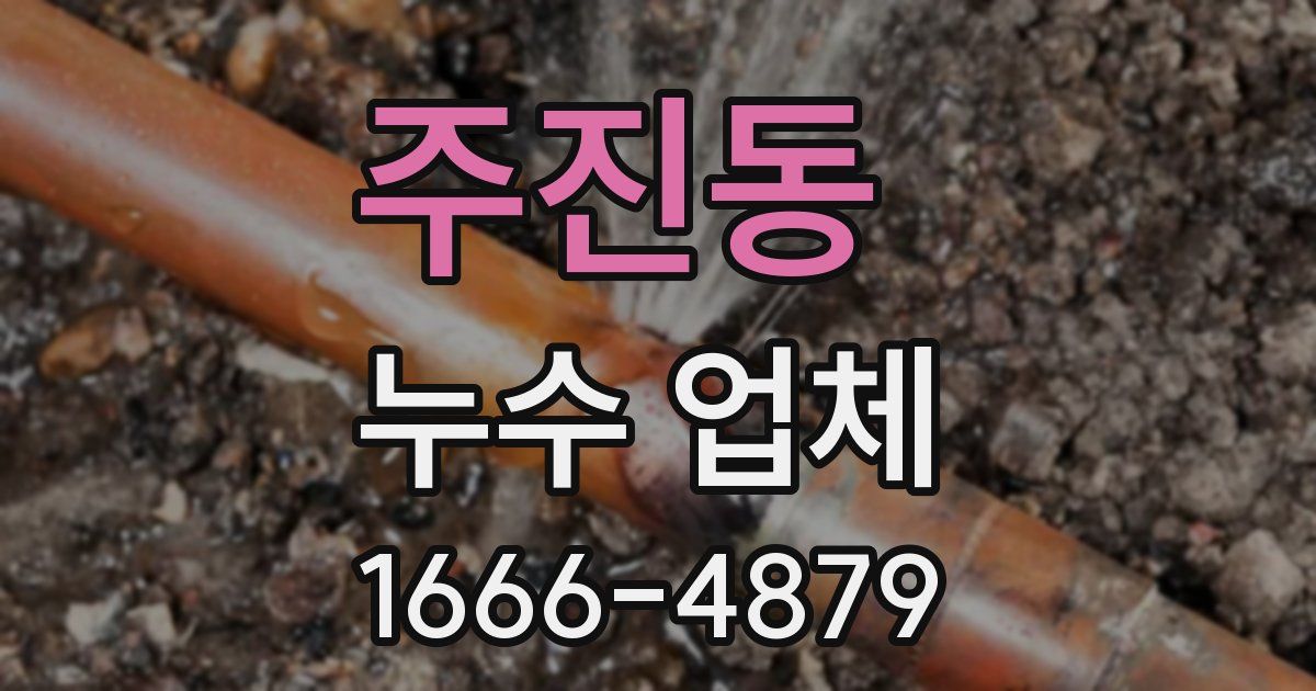주진동 누수 업체