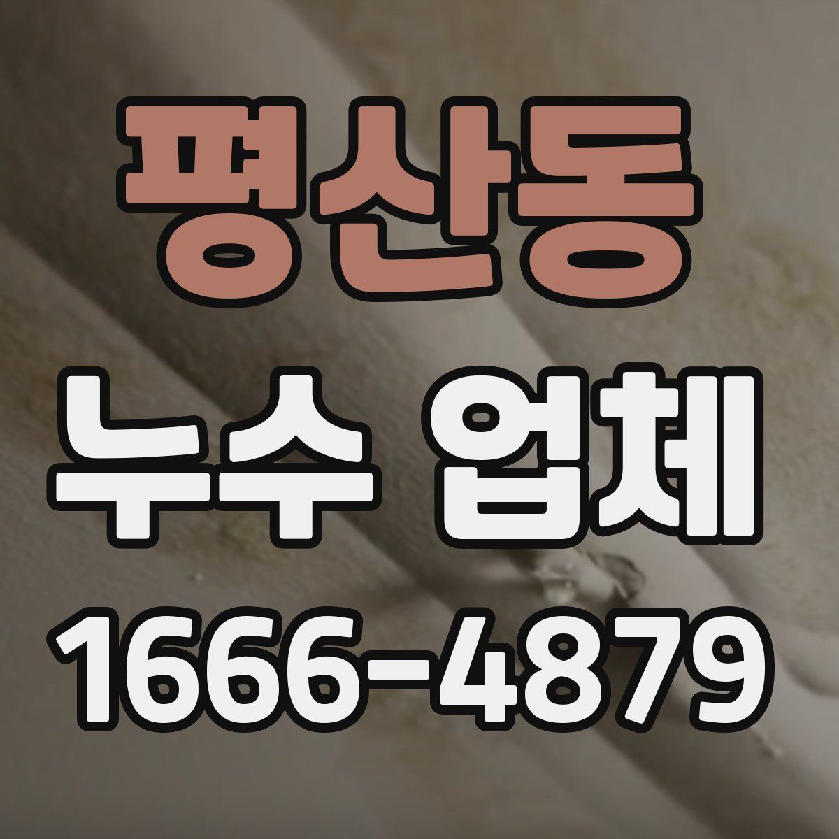 평산동 누수 업체