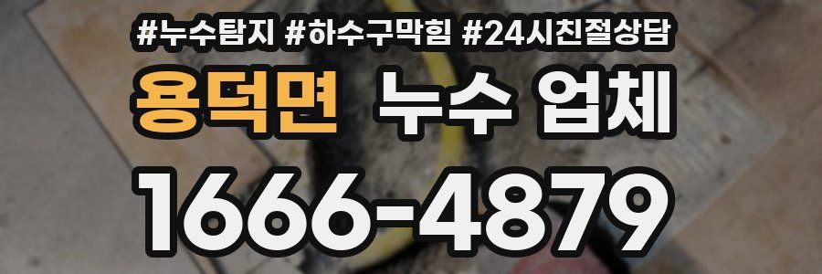 용덕면 누수 업체
