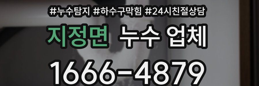 지정면 누수 업체