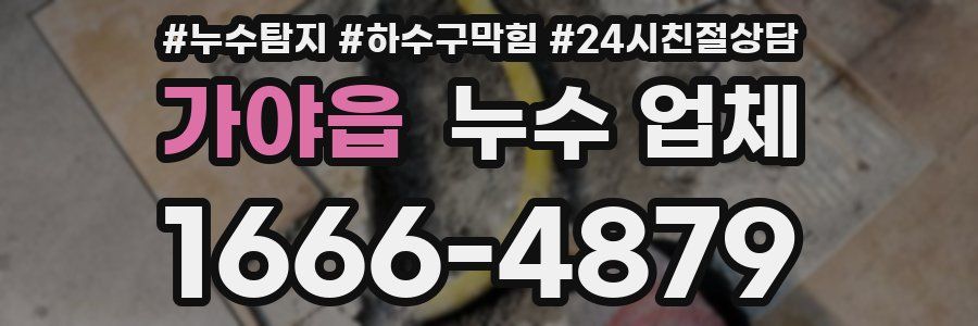 가야읍 누수 업체