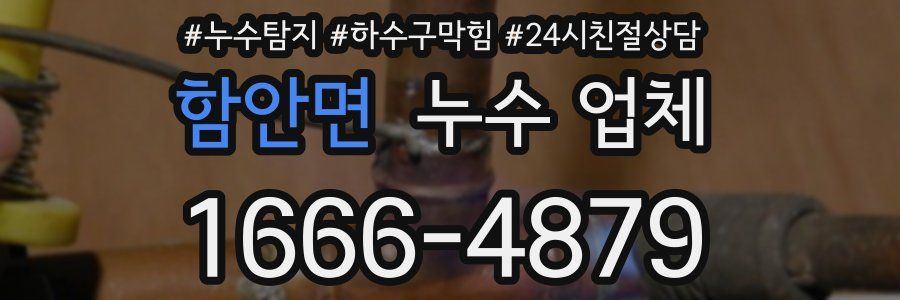 함안면 누수 업체