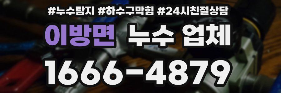이방면 누수 업체