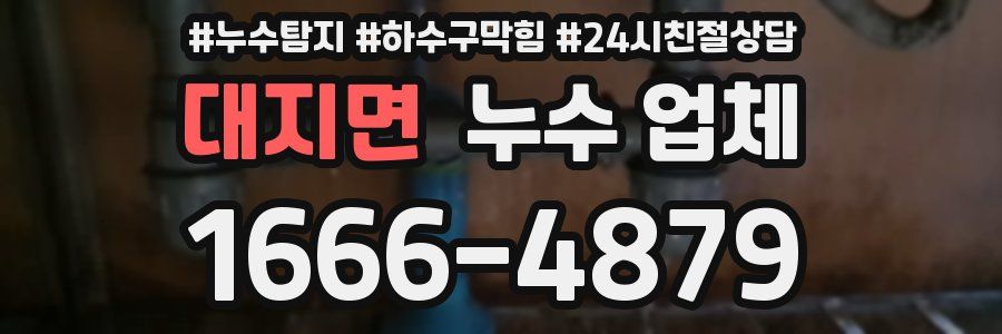 대지면 누수 업체