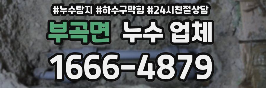 부곡면 누수 업체