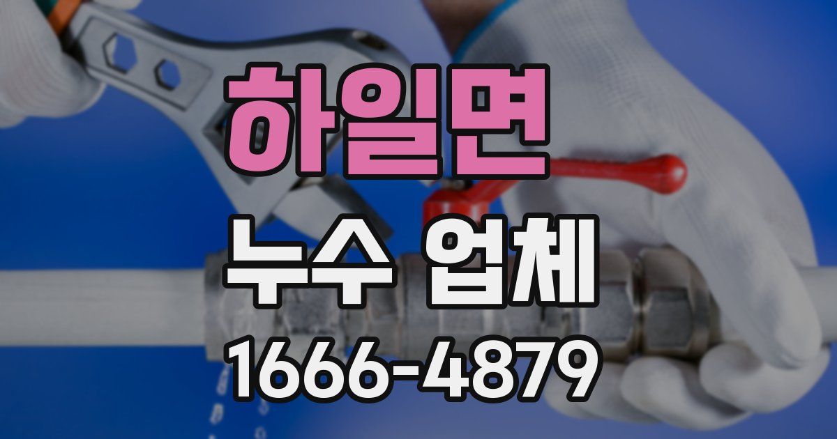 하일면 누수 업체