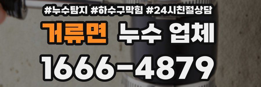 거류면 누수 업체