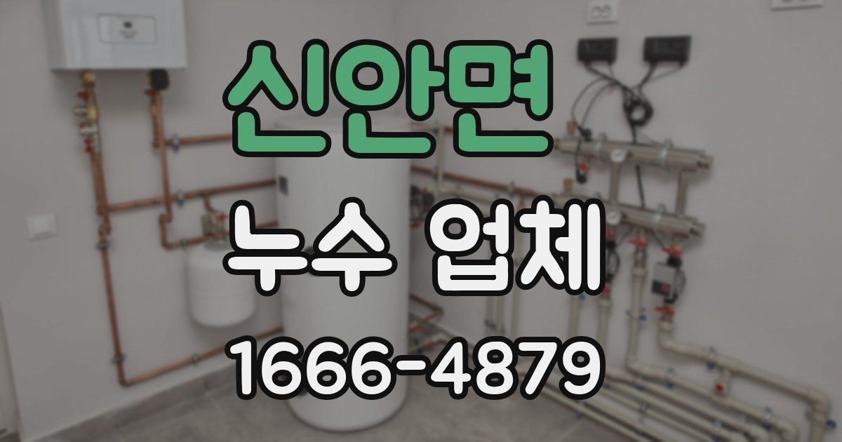 신안면 누수 업체