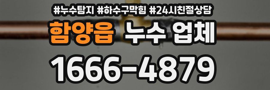 함양읍 누수 업체