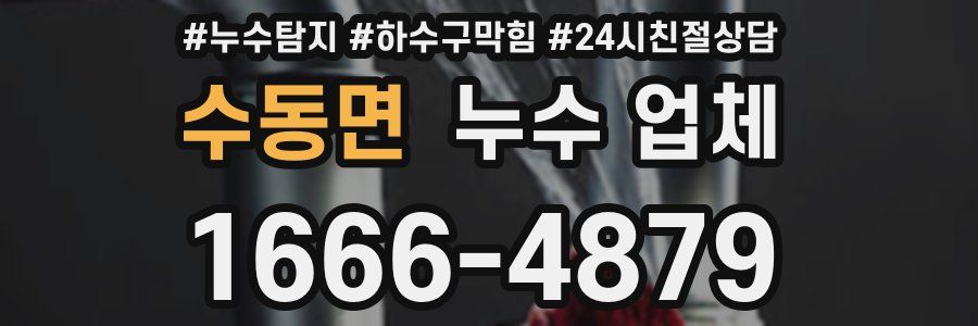 수동면 누수 업체