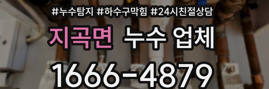 지곡면 누수 업체