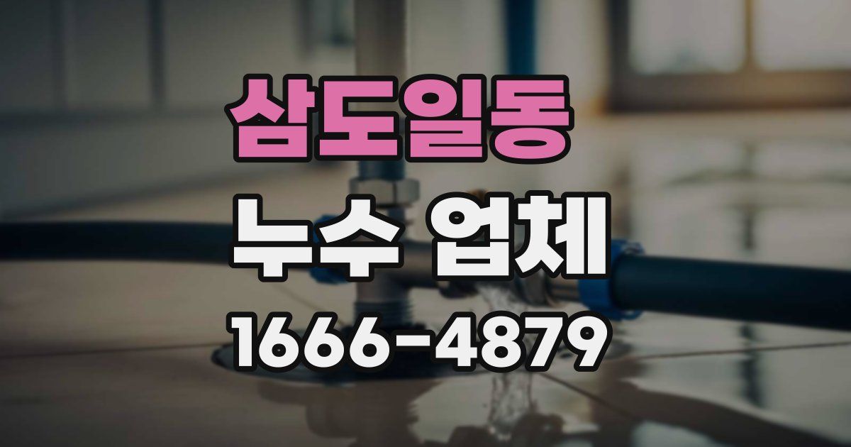 삼도일동 누수 업체