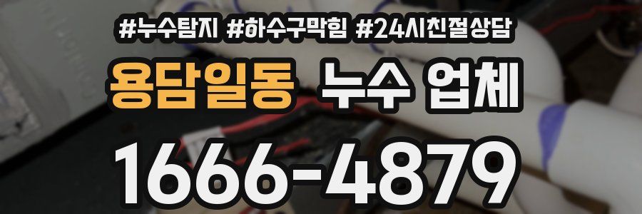 용담일동 누수 업체
