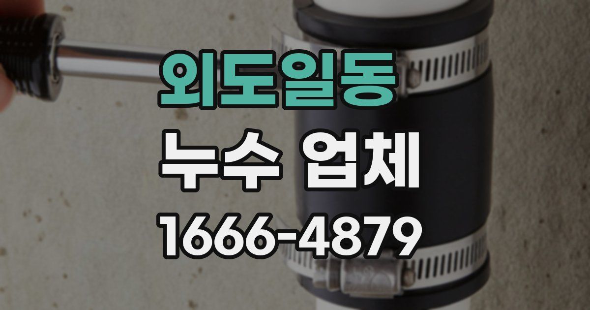 외도일동 누수 업체