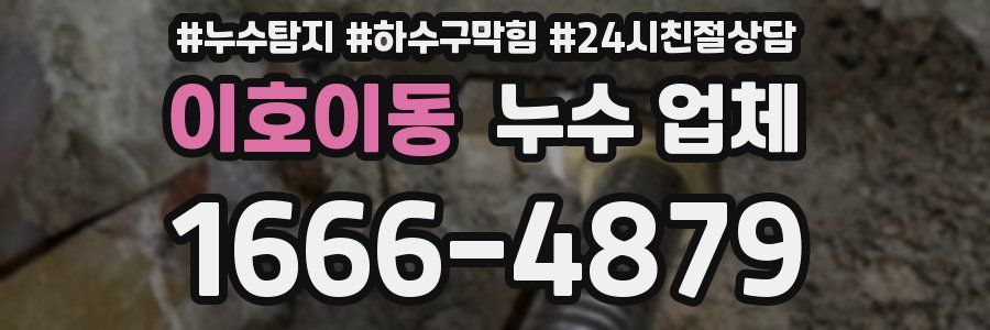 이호이동 누수 업체