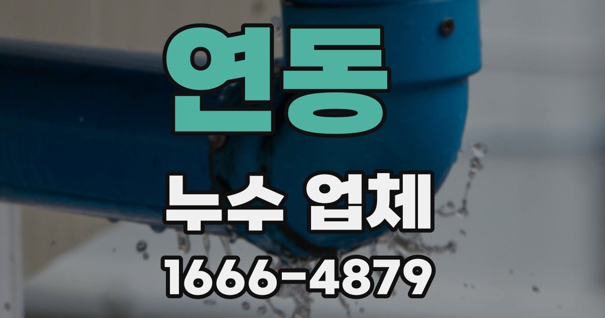 연동 누수 업체