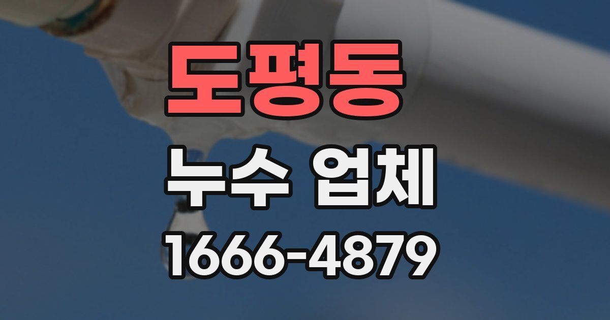 도평동 누수 업체