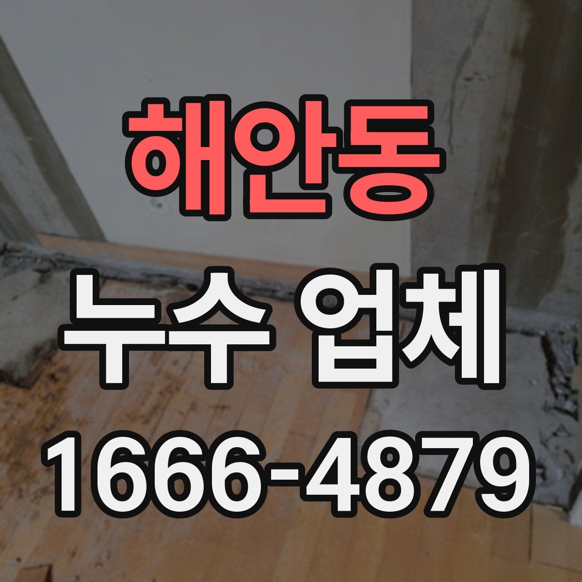 해안동 누수 업체