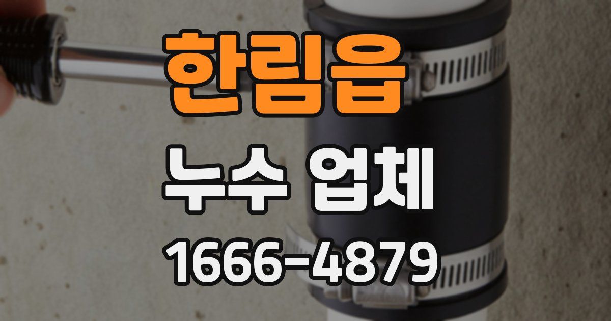 한림읍 누수 업체