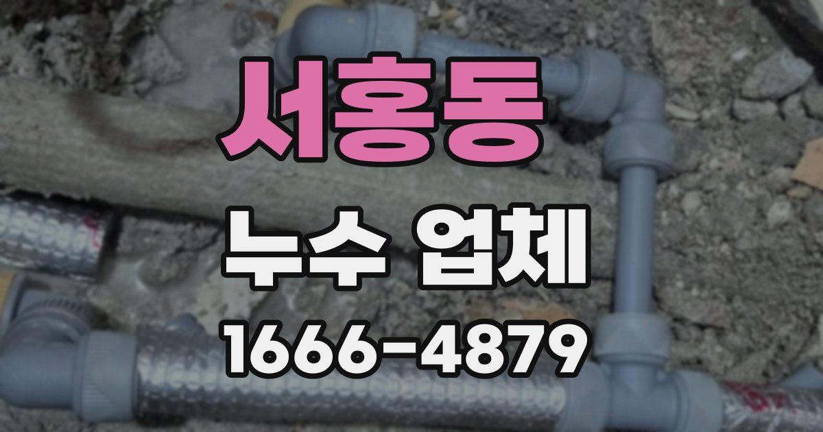서홍동 누수 업체