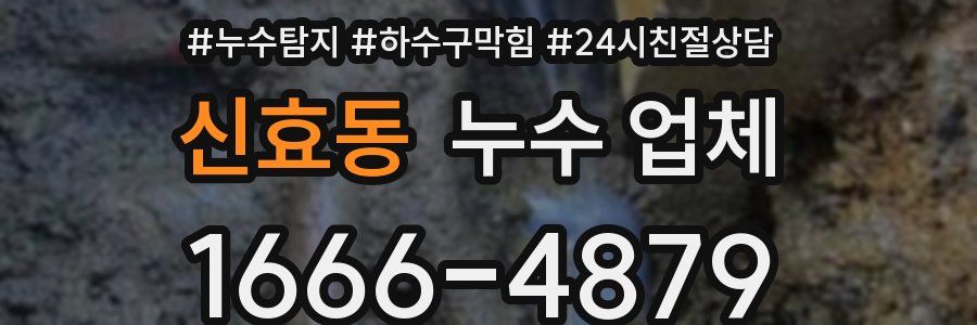 신효동 누수 업체