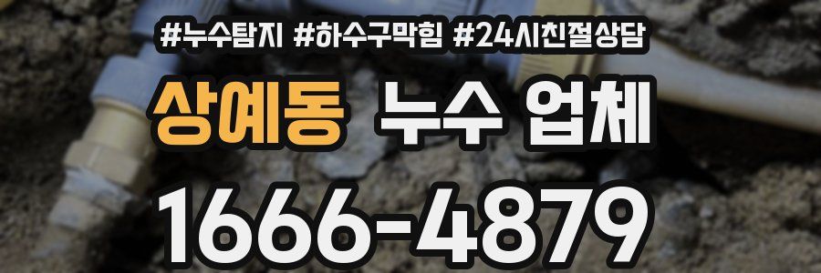 상예동 누수 업체
