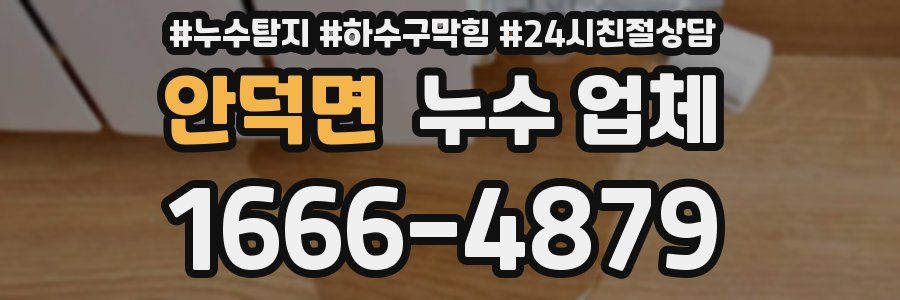 안덕면 누수 업체