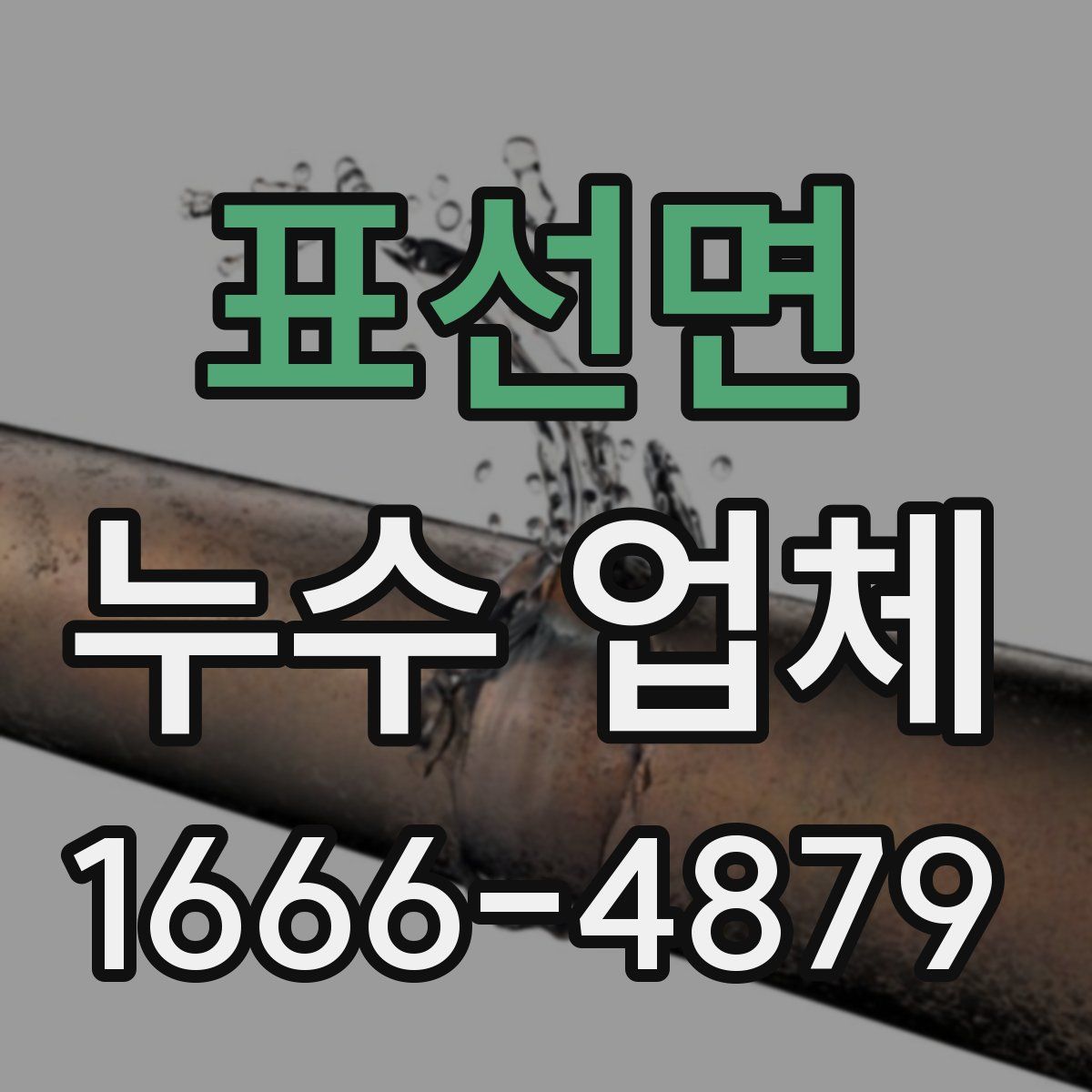 표선면 누수 업체