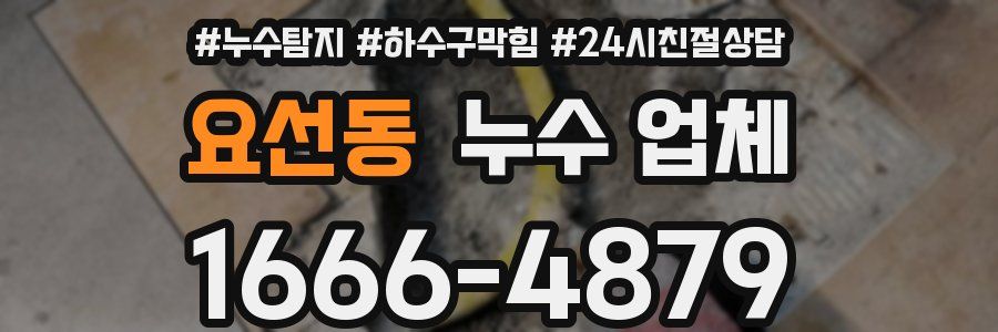 요선동 누수 업체