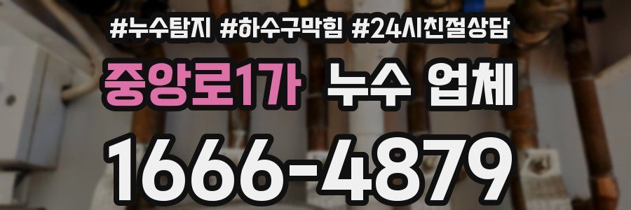 중앙로1가 누수 업체