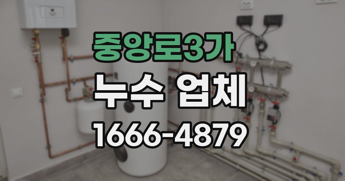중앙로3가 누수 업체