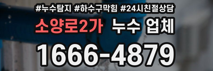 소양로2가 누수 업체